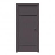 Дверне полотно IN WOOD ET-03 AL ПГ із молдингом і алюмінієвою кромкою 600 мм дуб шато графіт