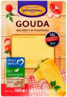 Сыр Wloszczowa Гауда нарезка 45% 150гр 5901005000406