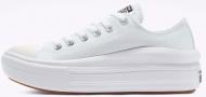 Кеди Converse CHUCK TAYLOR ALL STAR MOVE CANVAS PLATFORM 570257C р.37,5 білий