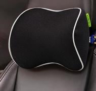 Подушка автомобильная Comfort Trip AMF 001-3 250x200x100 черный с белым кантом.