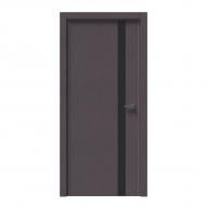 Дверное полотно IN WOOD ET-06 AL ПГ с молдингом и алюминиевой кромкой 900 мм дуб шато графит