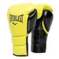 Боксерские перчатки Everlast POWERLOCK 2 PRO TRAINING LACED р. 14 14oz желтый с черным