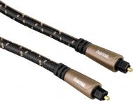 Кабель акустичний Hama ODT – ODT 0.75 м чорно-коричневий (00122261) Audio Optical Fibre Cable, ODT plug