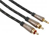 Кабель Hama 3.5 jack – 2RCA 1.5 м коричневый (00122305)