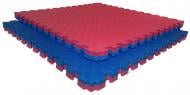 Татамі Lanor 100x100x4 см EVA синьо-червоний