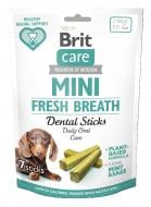 Ласощі для собак Brit Mini Treats Fresh Breath для свіжого подиху й здоров’я зубів 7 шт. 120 г