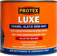 Эмаль Protex алкидная Luxe черный полумат 0,7 л 0,9 кг