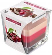 Свеча ароматическая трехслойная snk80-104 Шоколад/вишня Bispol