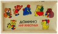 Игра настольная Рыжий кот Домино «Мир животных» ИД-1474