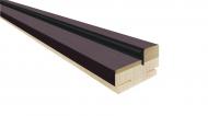 Дверная коробка компланарная IN WOOD 2070x80 мм дуб шато графит