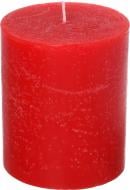 Свеча Рустик цилиндр красный Luna