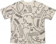 Футболка Converse All Over Print Chuck Art Short Sleeve Tee 10023215-A02 р.XL білий