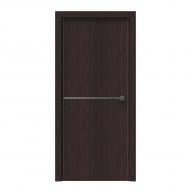 Дверное полотно IN WOOD ET-02 ПГ с молдингом и черной кромкой ПВХ 600 мм шпон коричневый