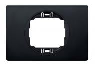 Рамка одноместная Aling-Conel Eon горизонтальная черный глянец E6803.EE