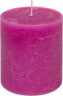 Свеча Рустик цилиндр фуксия Luna