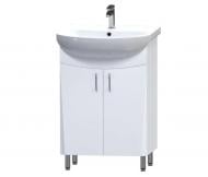 Тумба на ножках Aquarius Zhako белый с умывальником Артеко 55