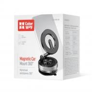 Автотримач для телефона з магнітним кільцем MagSafe 360° ColorWay (CW-CHM21-BK) чорний Автотримач для телефона з магнітним кільцем MagSafe 360° ColorWay (CW-CHM21-BK) чорний