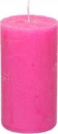 Свеча Рустик цилиндр фуксия 5,5x10 см Luna