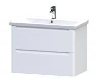 Тумба подвесная Aquarius Sofi белый с умывальником Комо 90