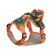 Шлейка анатомическая для собак AnimAll L 62-83 см зеленый/оранжевый