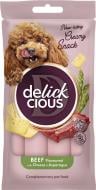 Ласощі для собак DELICKCIOUS яловичина з додаванням сиру та спаржі 4х15 г Ласощі для собак DELICKCIOUS яловичина з додаванням сиру та спаржі 4х15 г