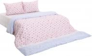 Комплект постельного белья Марсель 2,0 белый с розовым UP! (Underprice)