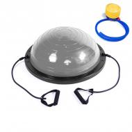 Балансувальна платформа EasyFit Bosu Ball 60 см з ніжками сірий (EF-2323)