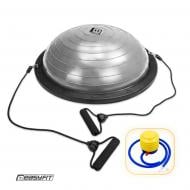 Балансировочная платформа EasyFit Bosu Ball 60 см с ножками серый (EF-2323)