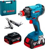 Гайковерт ударний акумуляторний Bosch Professional GDX 180-LI + Swiss Peak Multitool 0615990K9W