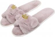 Тапки домашние La Nuit Королева р. 36-37 серо-лиловый