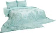 Комплект постельного белья Geneva семейный бирюзовый Ibodo