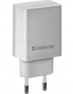 Мережевий зарядний пристрій Defender EPA-10 1xUSB 5V/2.1А White 83549