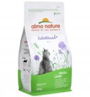 Корм сухий Almo Nature для дорослих котів з чутливим травленням з ягням 400 г