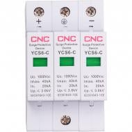 Обмежувач імпульсної перенапруги CNC YCS6/3P-C 20-40KA DC1000V DC NV821747