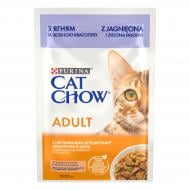 Корм влажный для котов Cat Chow by Purina с ягненком и зеленой фасолью в желе 85 г