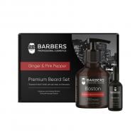 Набір для чоловіків BARBERS для догляду за бородою Ginger & Pink Pepper Barbers