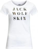 Футболка Jack Wolfskin FLOWER LETTER T W 1806921-5018 р.M белый