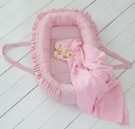 Кокон для новорожденных Baby Veres гнездышко Macaroon Raspberry pink
