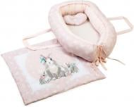 Кокон для новорожденных Baby Veres гнездышко Summer Bunny pink