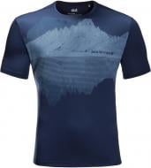 Футболка Jack Wolfskin PEAK GRAPHIC T M 1807181-1024 р.L темно-синій