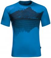 Футболка Jack Wolfskin PEAK GRAPHIC T M 1807181-1152 р.S синій