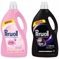 Набор для машинной и ручной стирки Perwoll для шерсти, шелка и деликатных тканей + для черных и темных вещей 3,75 л 2 шт.
