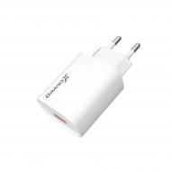 Зарядное устройство Grand-X Quick Charge QС3.0 3.6V-6.5V 3A, 6.5V-9V 2A, 9V-12V 1.5A USB (CH-550W)