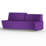 Трехместный диван KULIK SYSTEM AQUA Антара Целый Фиолетовый (hub_BrYs21412)