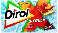 Жувальна гумка Dirol X-Fresh зі смаком персика і кавуна 13,5 г