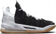 Кросівки чоловічі Nike LEBRON XVIII CQ9283-007 р.45 чорно-білі