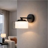 ВІТРИНА! Бра LIGHT SET DUSHA MS241-B 12 Вт GX53 чорний/молочний