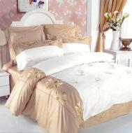 Комплект постельного белья 1.5 вышивка 1/В063 бежевый Word of Dream