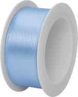 Лента декоративная STEWO Satin spool light blue 2,5 см 3 м голубой