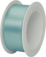 Лента декоративная STEWO Satin spool turquoise 2,5 см 3 м бирюзовый